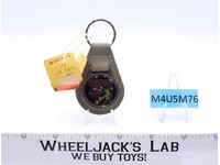 Berzerk Gray Suede Leather And Metal Keychain TM Stern Electronics NOS