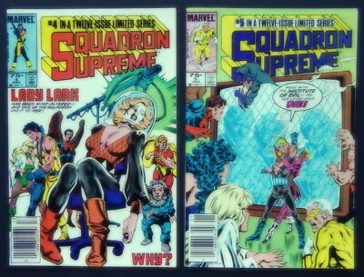 Marvel Comics Squadron Supreme #4 & #5 / 12 Issue Limited Series Newstand Copies