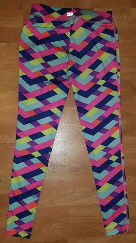 FILA GIRLS SIZE LARGE 14 MULTI COLOR LEGGINGS EUC