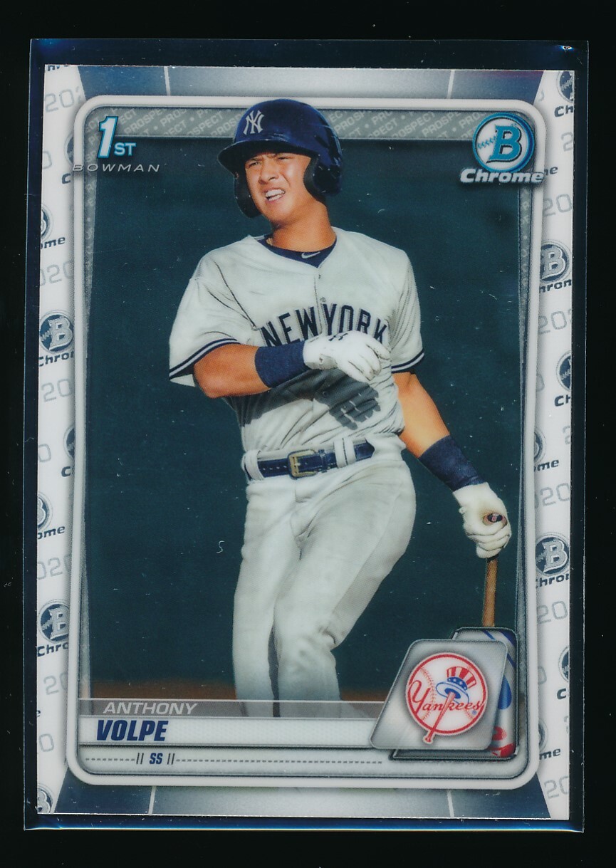 ANTHONY VOLPE 1st 2020 Bowman Chrome NY Yankees Rookie Card RC QUANTITY AVL. rookie card picture