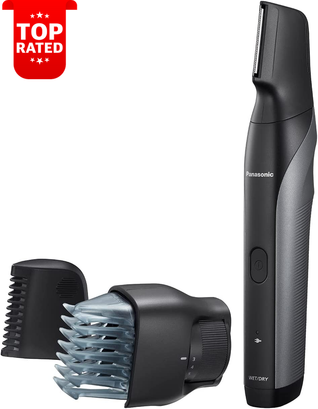 Cordless Electric Body Groomer Hair Trimmer 2 Combs Multi-Directional Grooming