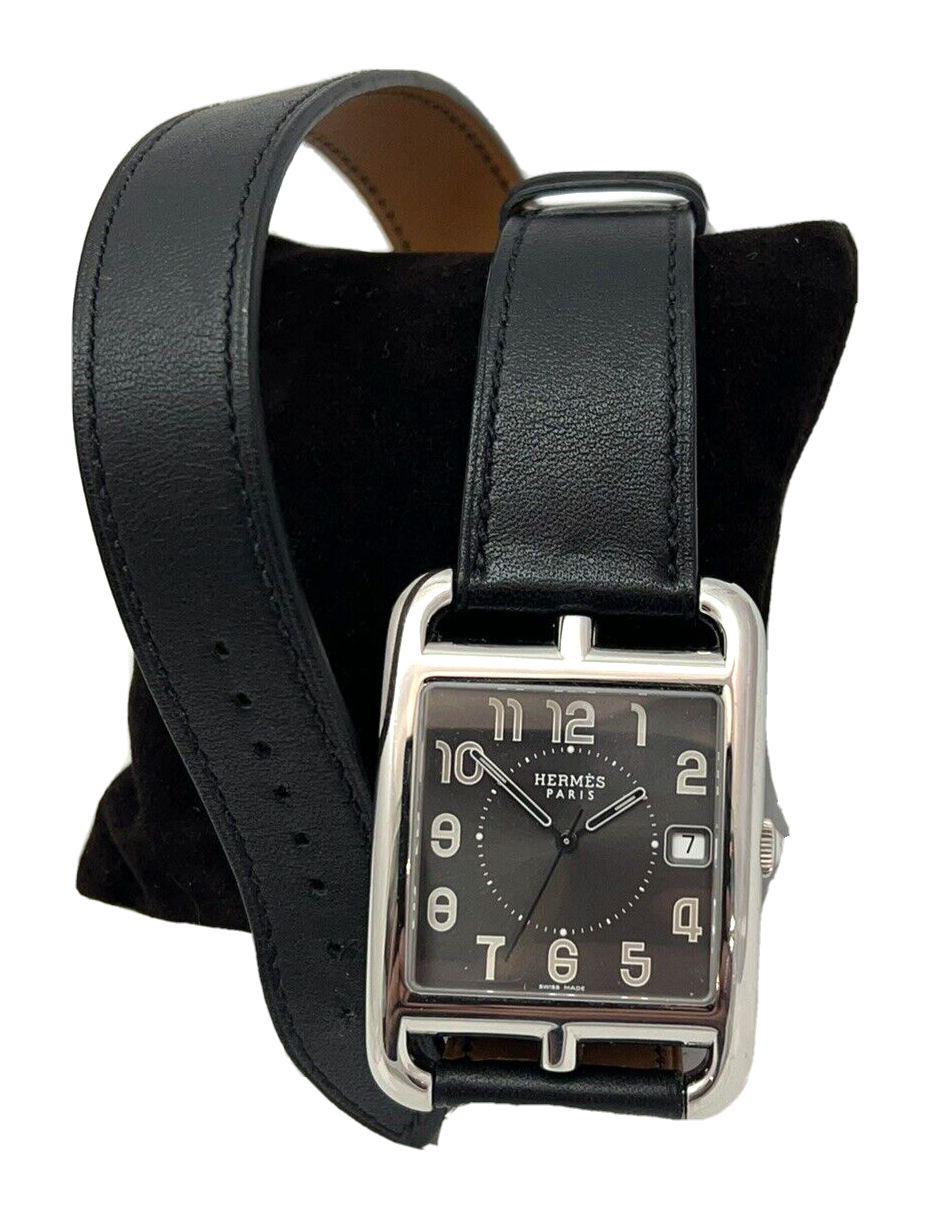 HERMES PARIS CAPE COD SS Grey Dial Unisex Watch CC1.810 w