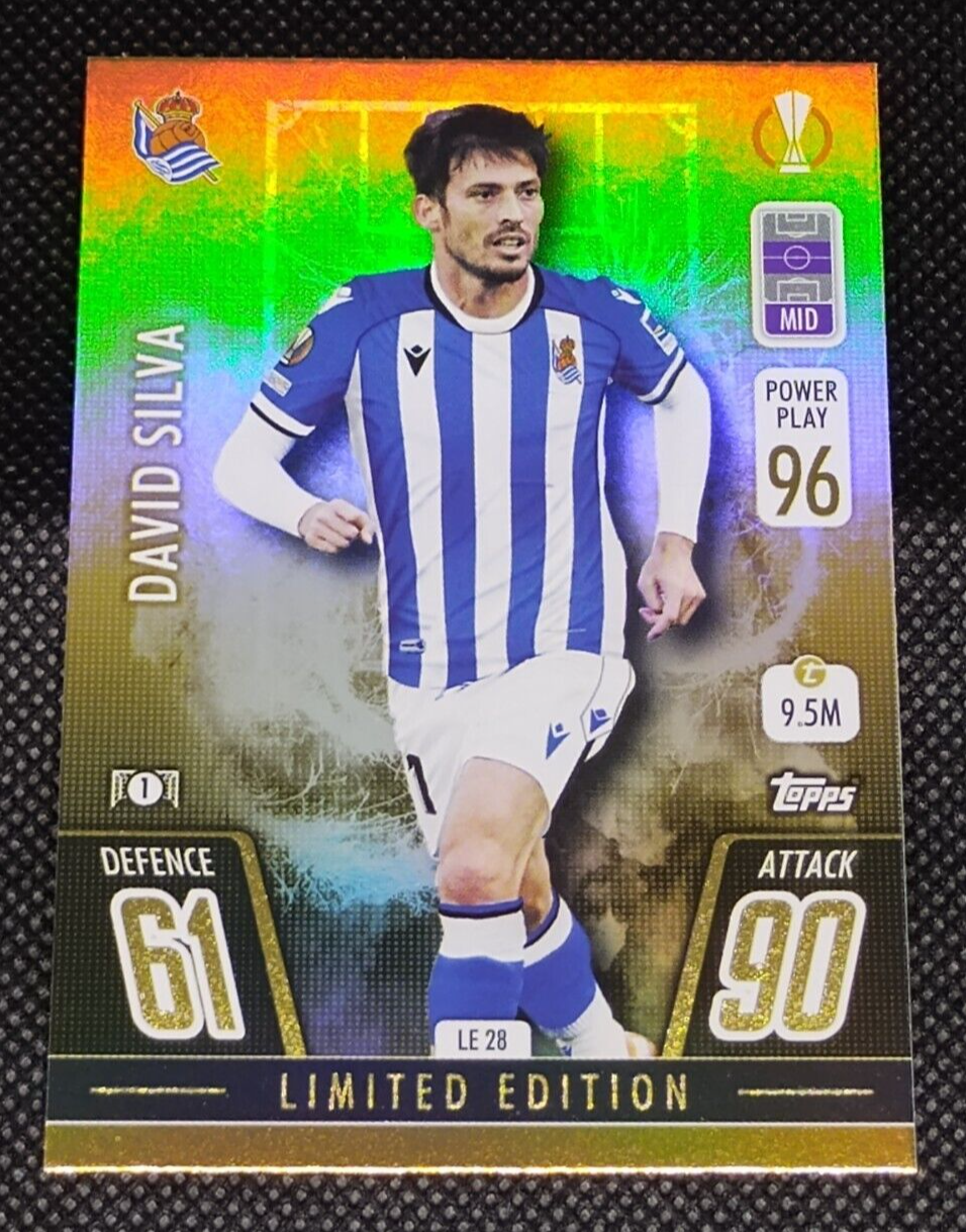 David Silva Auto Gold Drip Topps