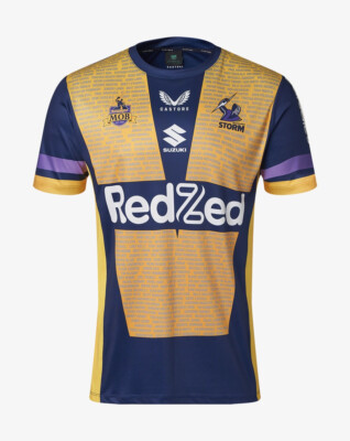 Melbourne Storm NRL Castore Warm Up Shirt Sizes S-5XL! T2