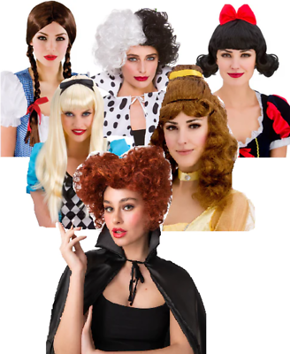 Fairytale Wigs Ladies Book Week Fancy Dress Accessory Princess Wigs