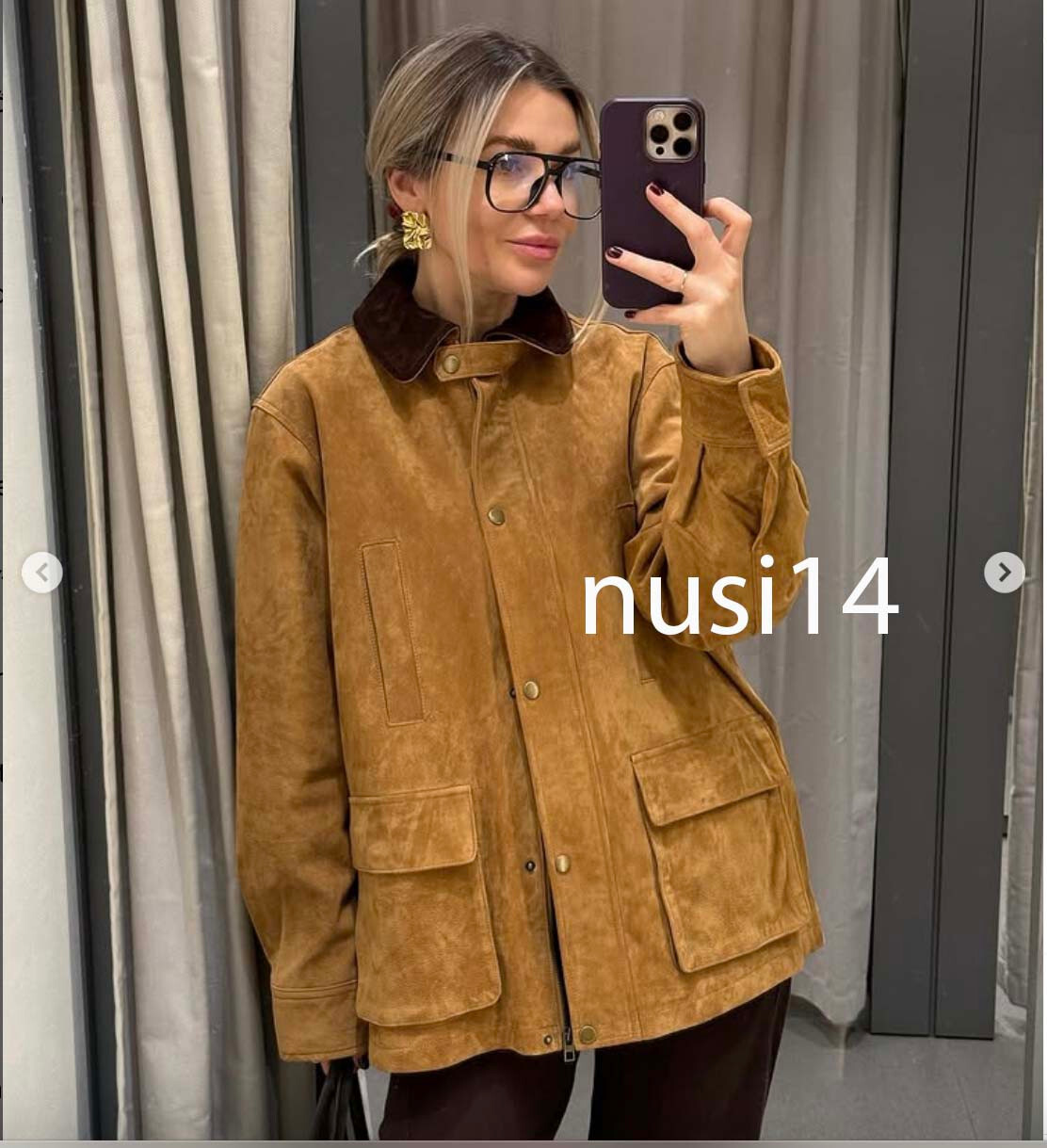 ZARA WOMAN BNWT CONTRAST 100% SUEDE LEATHER JACKET WITH ZARA WOMAN BNWT CONTRAST 100% SUEDE LEATHER JACKET WITH