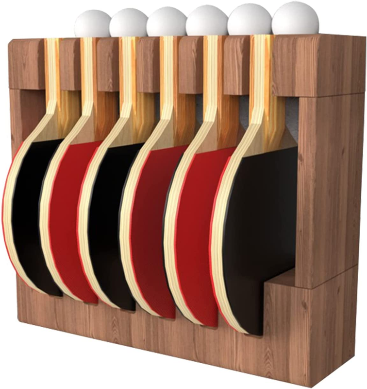 Ping Pong Paddle Storage Rack Table Tennis Racket Display Wall Mounted Holder Ba
