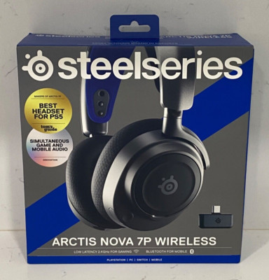 SteelSeries Arctis Nova 7P Wireless Gaming Headset - PS5 & More - Black