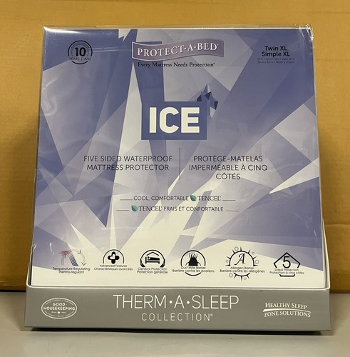 Protect-A-Bed Ice Therma-Sleep 5-Sided Waterproof Mattress Protector Twin XL-NEW