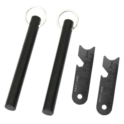 2 PCS Large 5'' Ferrocerium Rod Flint Fire Starter w/ 2PCS Steel Scrapers Camping