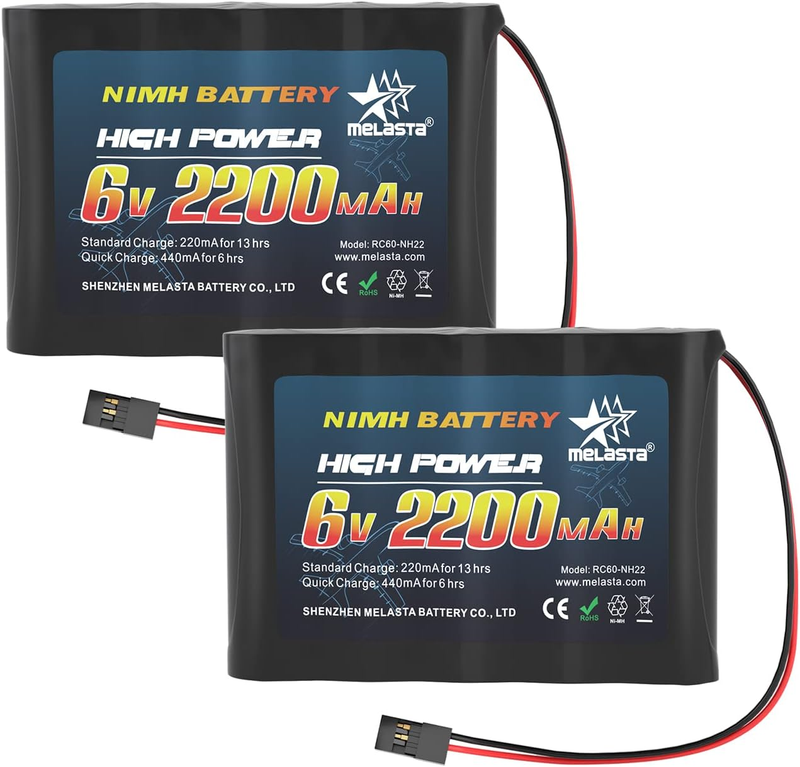 RC Receiver Battery 6V 2000Mah Rechargeable Nimh Receiver RX