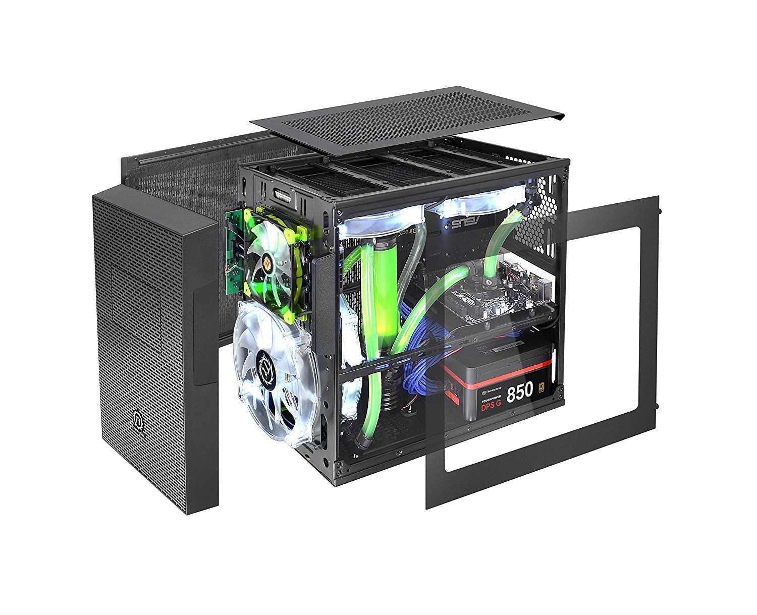 Thermaltake Core X1 Mini ITX Stackable Cube Computer Chassis CA-1D6-00S1WN-00