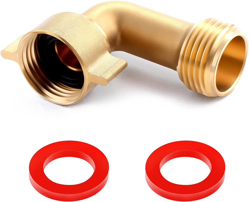 Elbow Connector 90 Degree Brass Hose Elbow Fitting Quick Swivel Conn