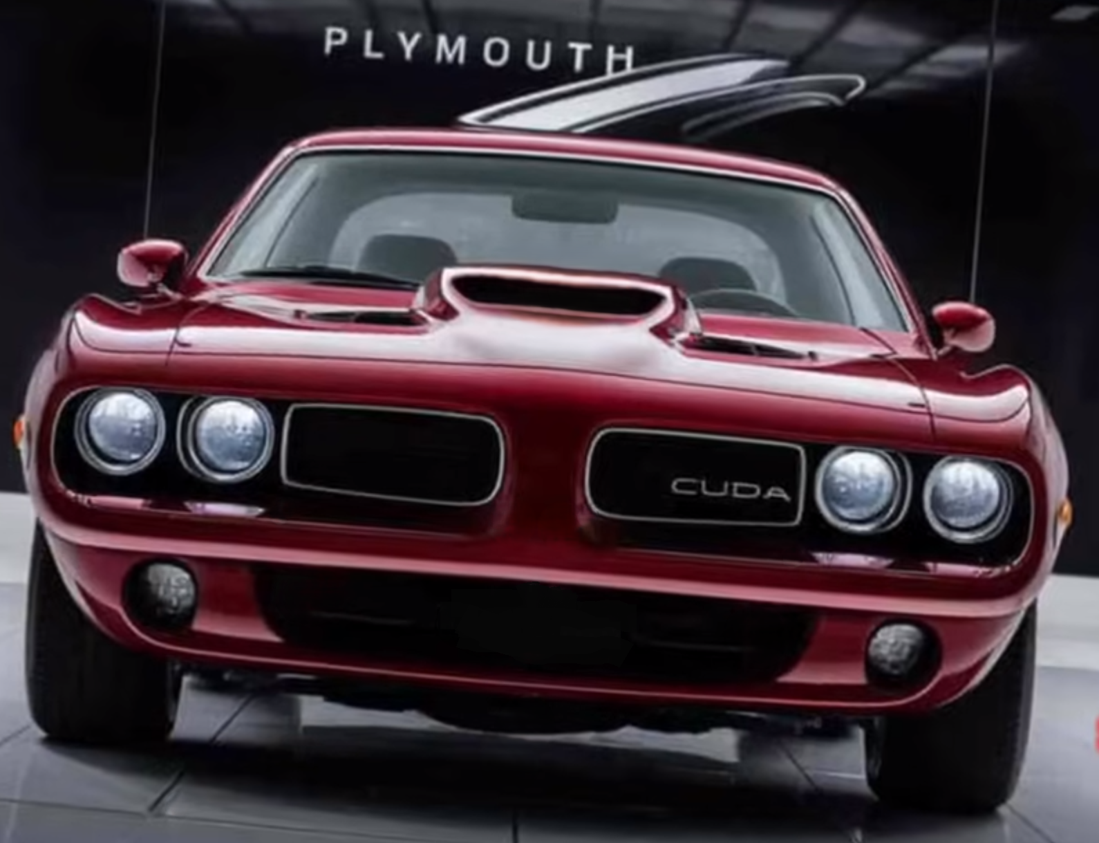 1970-1971 Dodge Plymouth Barracuda Cuda Mopar Concept 1:18