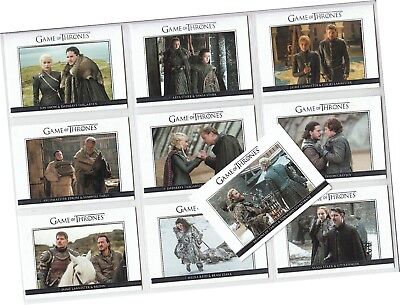 Game Of Thrones Season 7 (Seven) - 10 Card "Relationships" Chase Set DL41-DL50