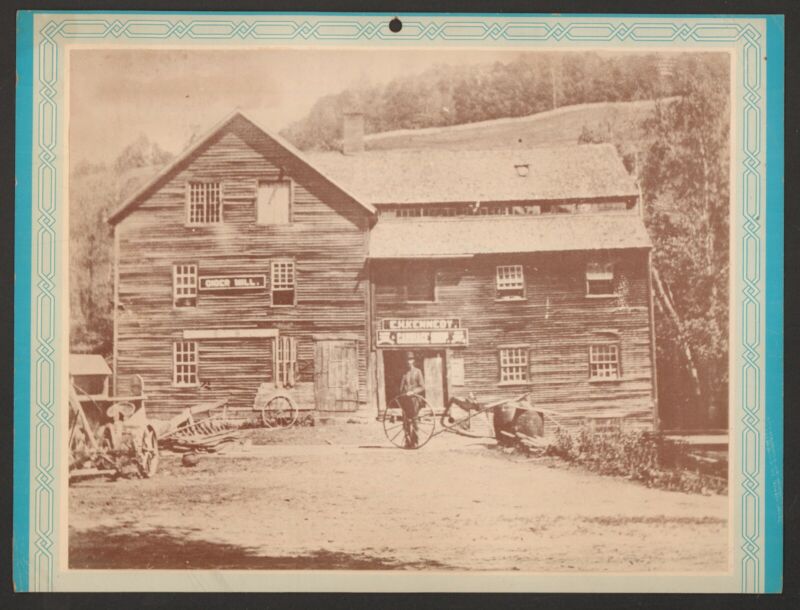 VERMONT CALENDAR TOP - PHOTOGRAPH OF E. H. "GENE" KENNEDY - Mill at Chelsea 