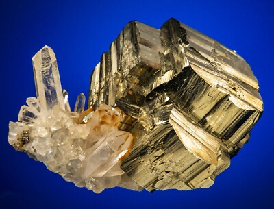 Pyrite on Quartz  Spruce Claim, King County, Washington Harris coll. 1807-H17