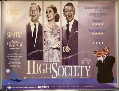 Cinema Poster: HIGH SOCIETY 1956 (BFI RR 2002 Quad) Bing Crosby Frank Sinatra