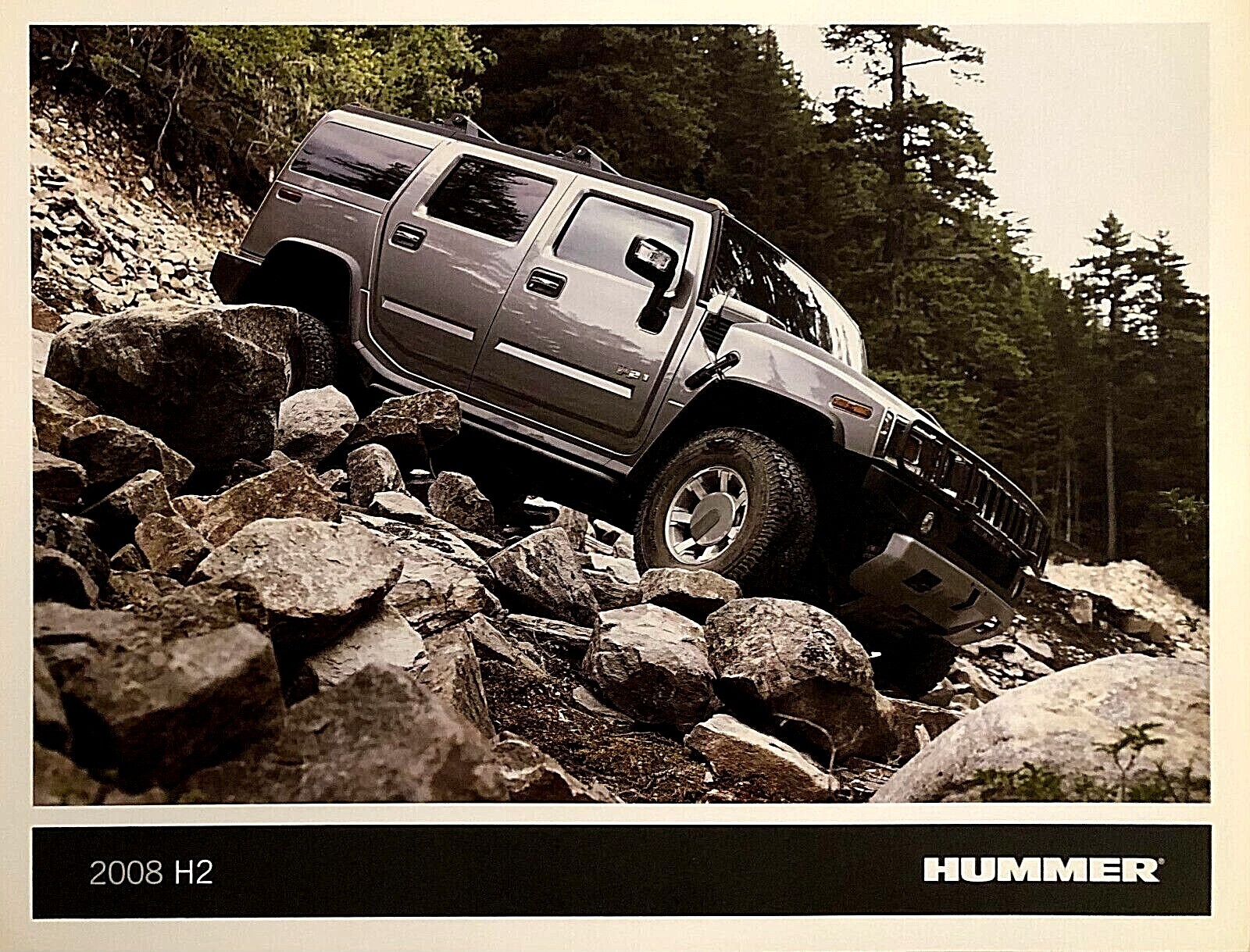2008 HUMMER H2—U.S. SPECIFICATION SHEET—SALES BROCHURE—EXCELLENT