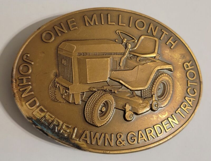 USED AS IS John Deere Belt Buckle 318 Lawn Garden Tractor Millionth Mower 1984