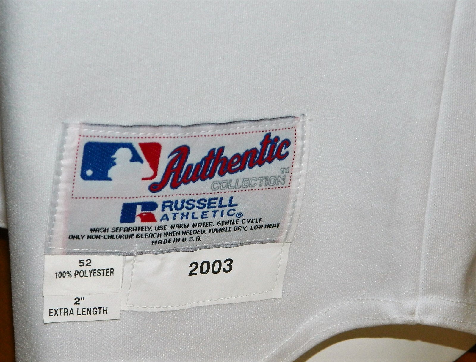 2003 Tim Laker Game Worn Autographed Cleveland Indians Home Vest Jersey #15