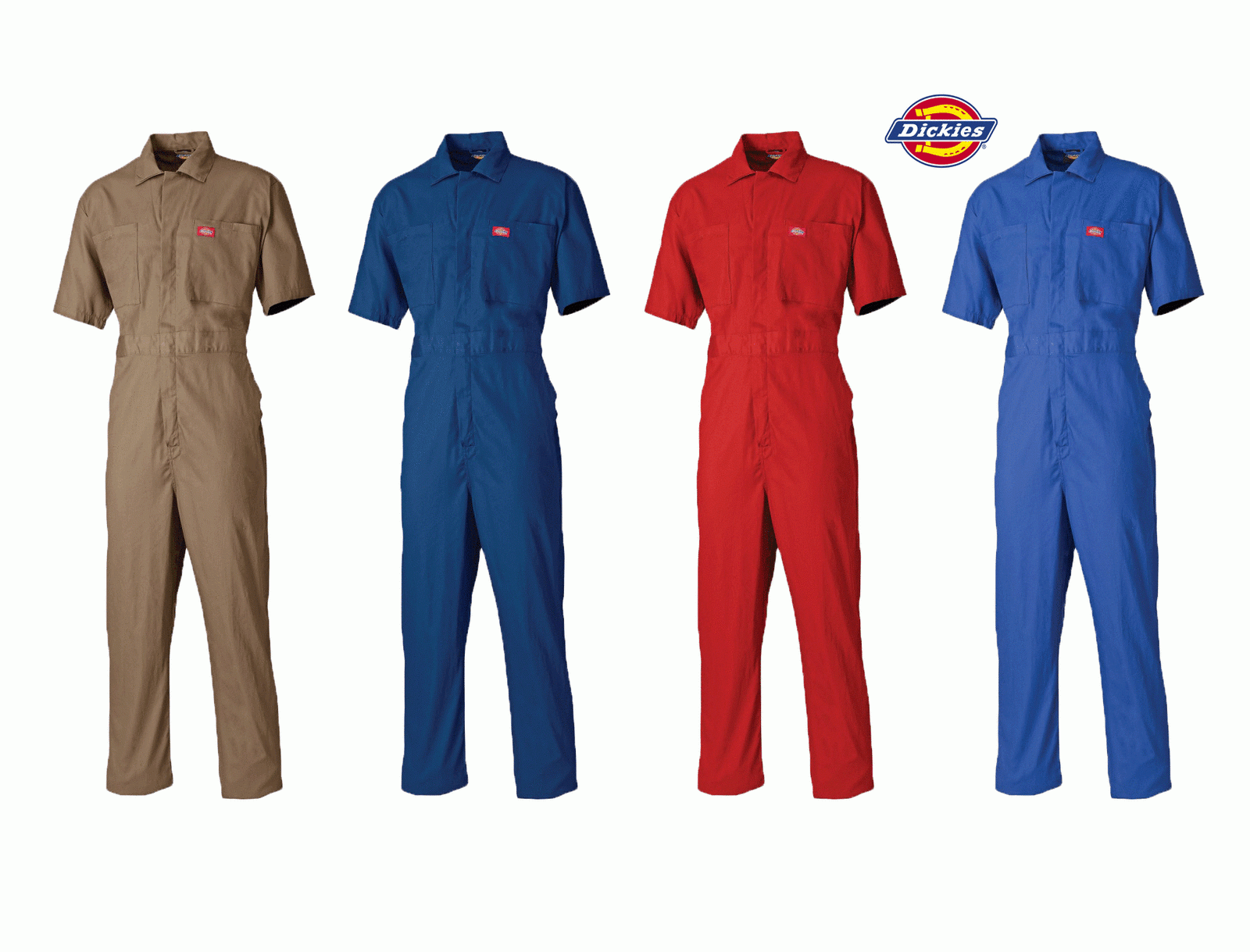 Dickies Overalls Lightweight Short Sleeved Cotton Overall Coverall WD2299 Dickies Overalls Lightweight Short Sleeved Cotton Overall Coverall WD2299