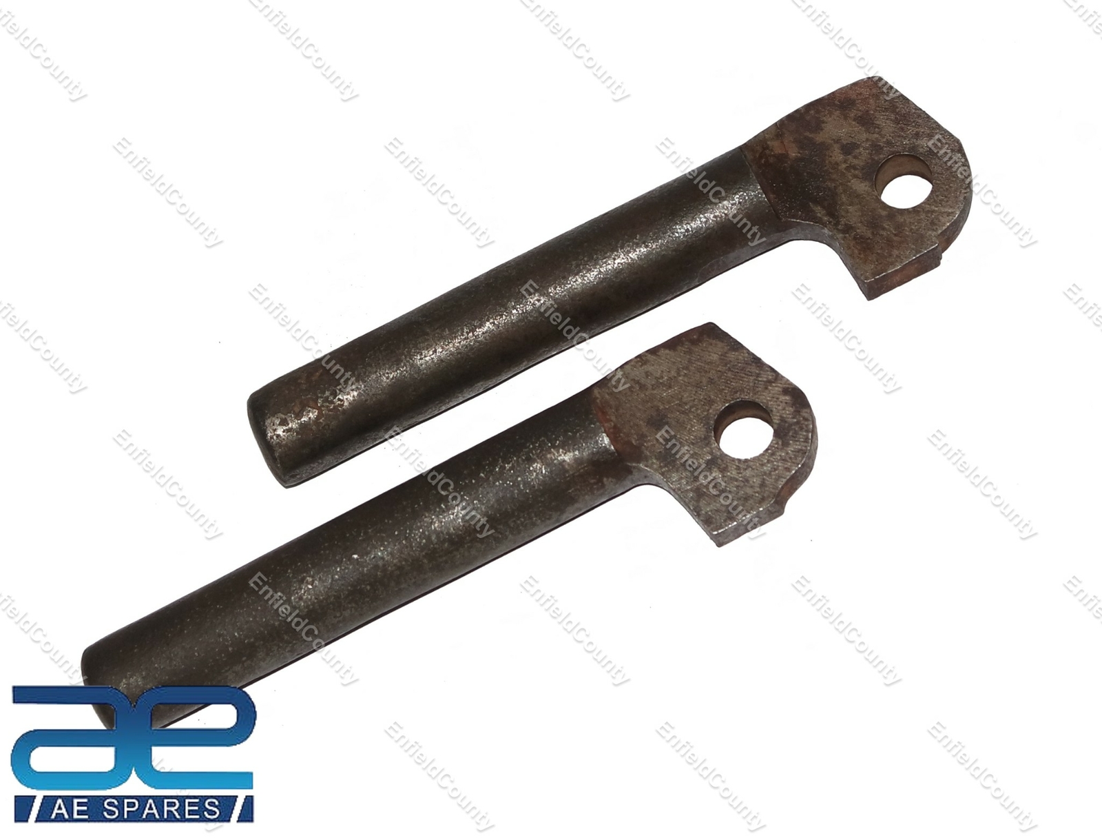 For AJS Matchless Motorcycle Solid Pillion Foot Peg Rod Pair 