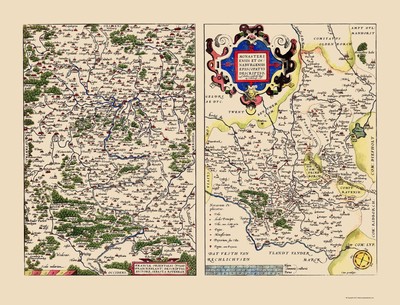 Schleswig Holstein Region Germany - Ortelius 1573 - 23.00 x 30.19