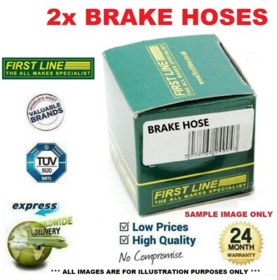 2x REAR BRAKE HOSES for RENAULT ESPACE V 1.6 TCe 200 2015-on