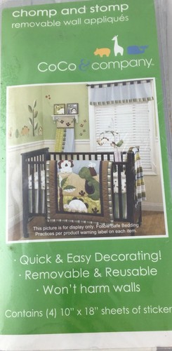 NEW Dinosaur Chomp And Stomp Removable Wall Appliqués CoCo & Co Nursery Stickers