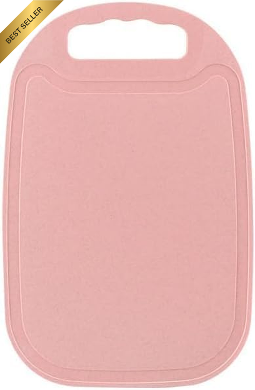 Cutting Board for Kitchen, Wheat Straw Chopping Boards with Juice Grooves and Ea