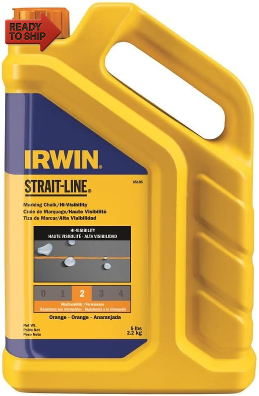 Irwin 5 Lb Orange Chalk Hi-Vis