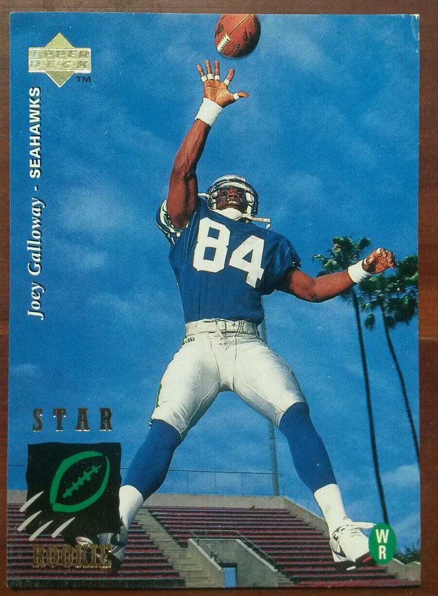 Joey Galloway Rookie Card #8 Seattle Seahawks Star Upper Joey Galloway Rookie Card #8 Seattle Seahawks Star Upper