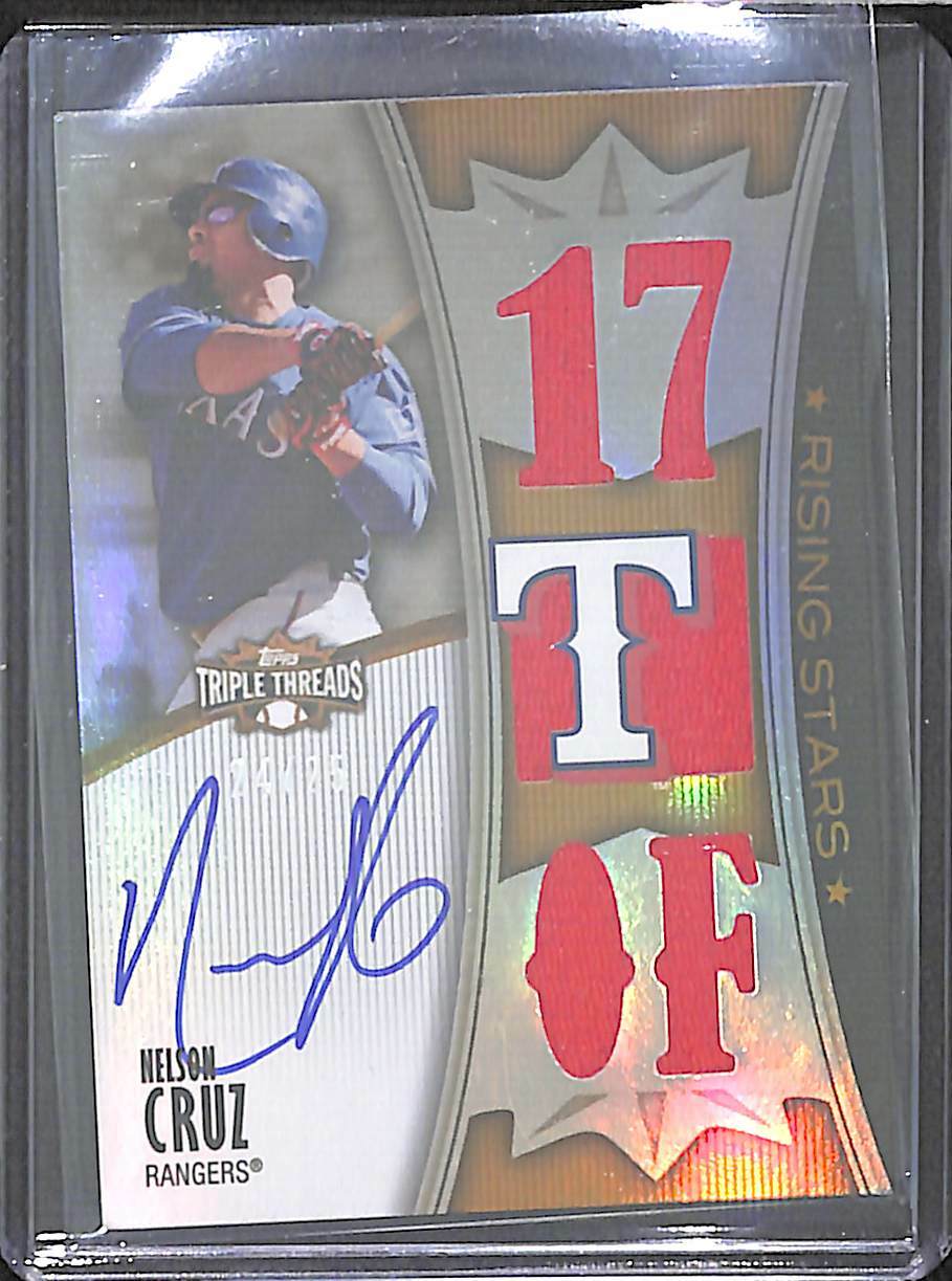 2010 Topps Triple Threads Triple Relic Autograph #136 Nelson