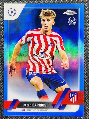 2022-23 Topps Chrome UEFA Pablo Barrios Blue Refractor /150