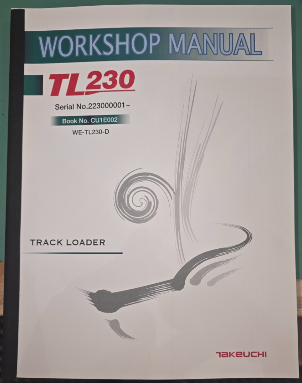 TAKEUCHI TL230 TRACK LOADER SERVICE SHOP REPAIR WORKSHOP
