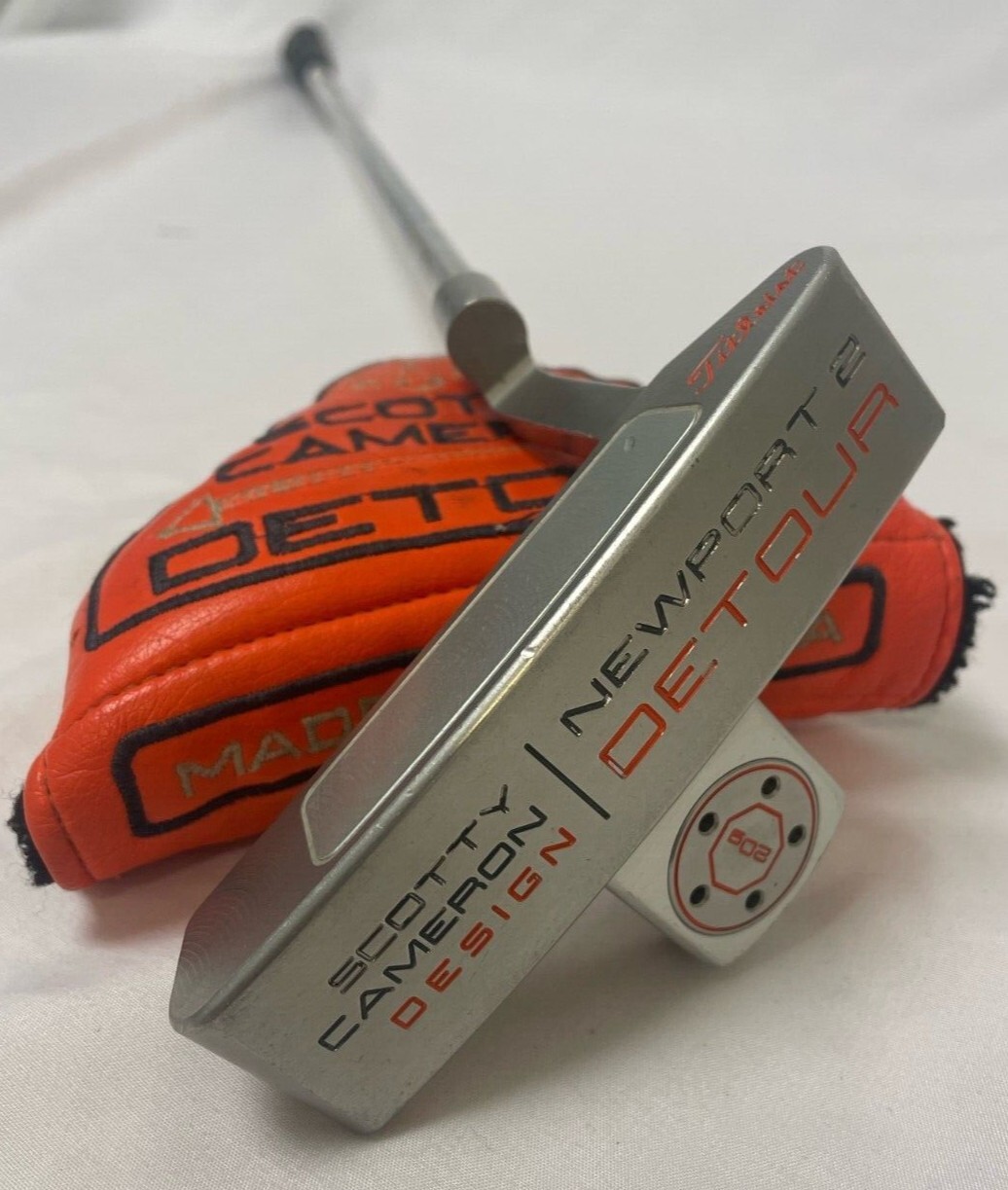 SCOTTY CAMERON NEWPORT 2 DETOUR PUTTER w/ HEADCOVER (RH 34