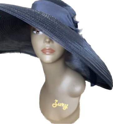 Chapeau D'église/mode Brenda Waites Bolling Orange - Taille Unique Avec écharpe, Très Bon état !