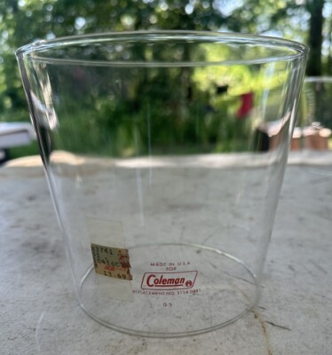 NOS Coleman Lantern Replacement Shade 5114 0481 Red Lettering - Made in USA