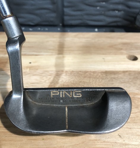 Ping B61 Putter Karsten Right Hand RH Steel Shaft Grip Is Cracking - See Pics