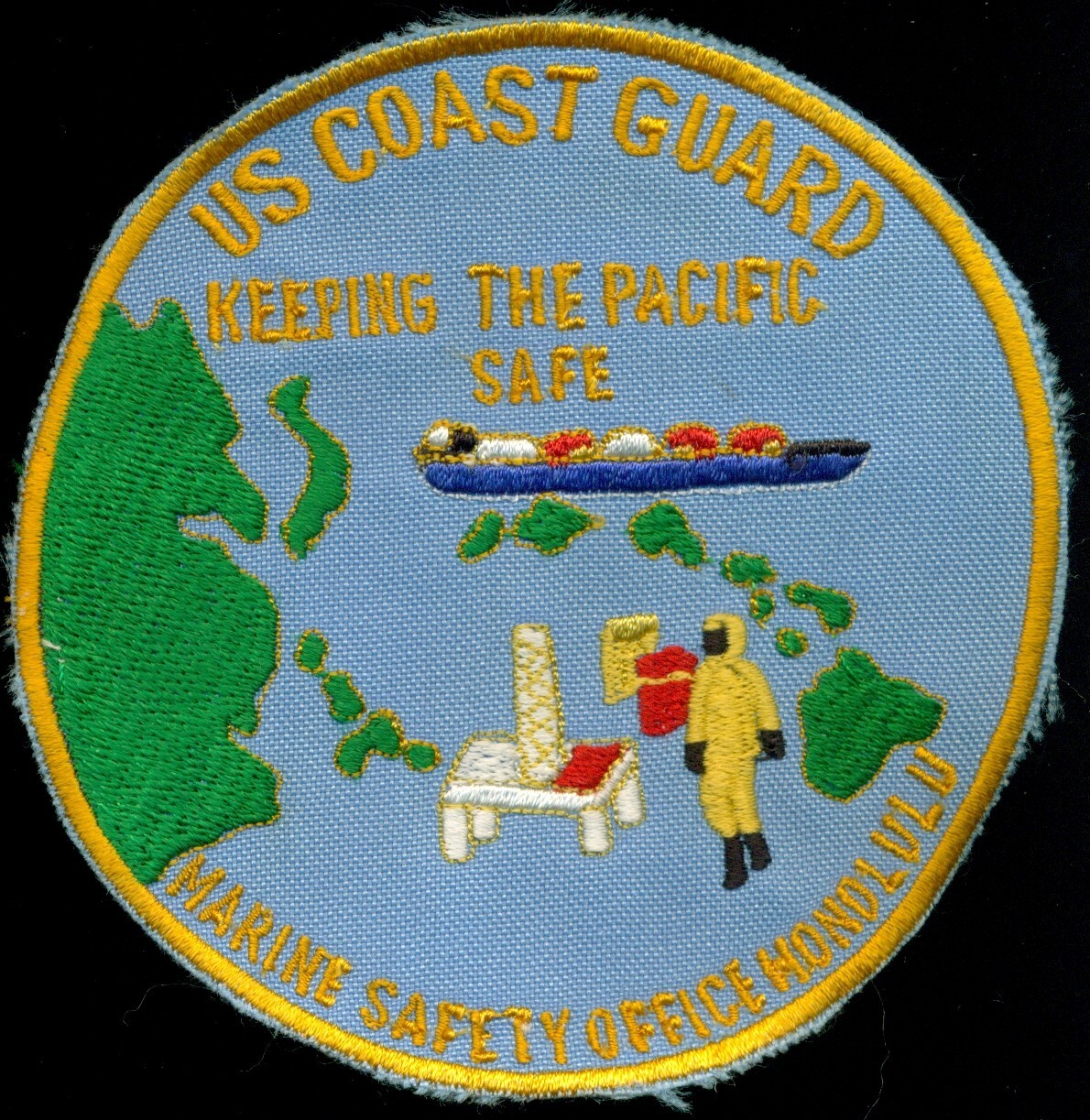 USCG Coast Guard Marine Safety Office Honolulu Hawaii Patch