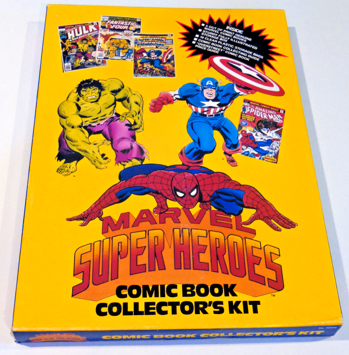 MARVEL Comic Book Collector Kit 1990 in Box, 5 out of print