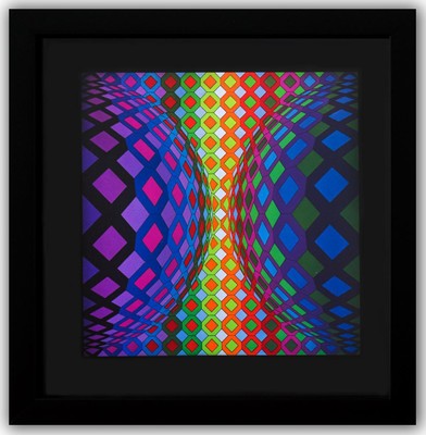 Victor Vasarely- Heliogravure Print ''Reech''