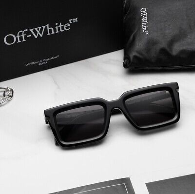 Pre-owned Off-white Oeri113s24pla0011007 Tucson Black Sunglasses In Gray