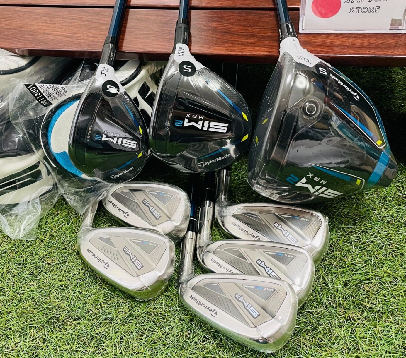 SIM2MAX 1W、3W、5W、SIM2キャディバッグ 、TPパーターのSET All NEW Taylormade Set Sim2 Max 1w 5w 4ut Iron 6789P 8PCS