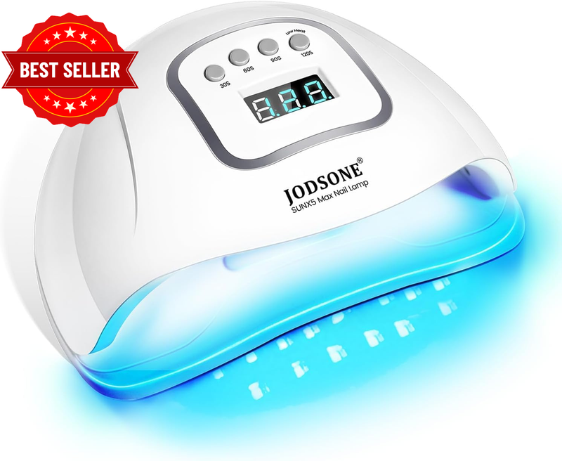 UV LED Nail Lamp – Professional Gel Nail Dryer with 45 LED Beads, Auto Sensor &