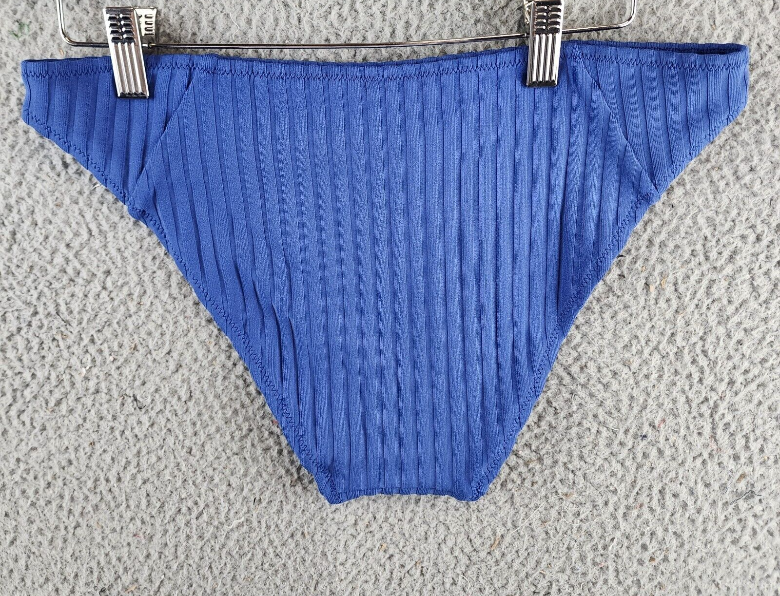 Solid & Striped The Emily Ribbed Bikini Bottom Women's L Varsity Blue Pull On~ - Picture 11 of 13