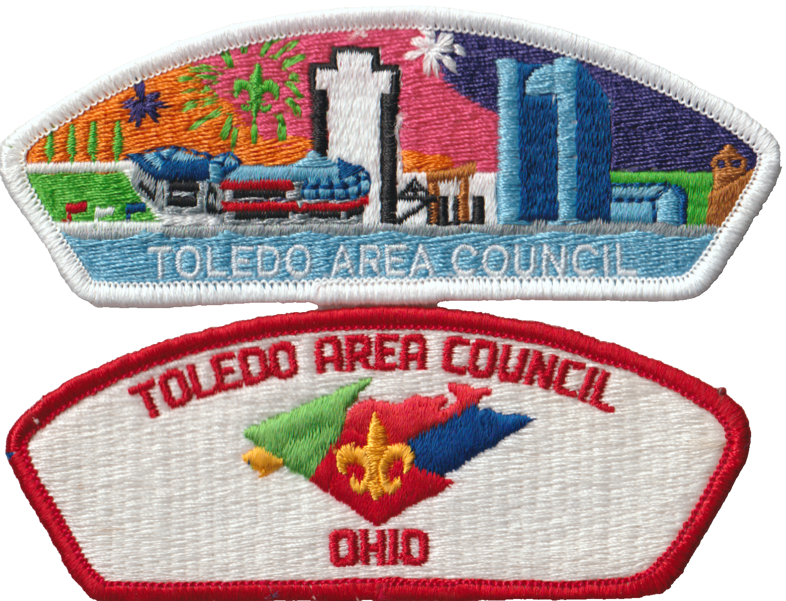 Toledo Arewa Council OH Set of 2 CSPs White Bdr (AR3816)
