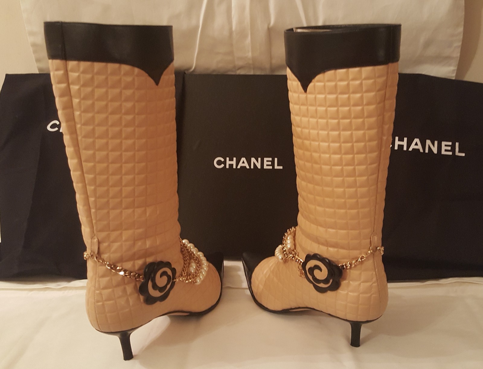 NEW GORGEOUS CHANEL BOOTS, 