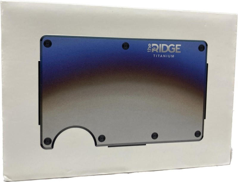 The Ridge Minimalist Slim Wallet Card Holder-Aluminum Metal Wallet with